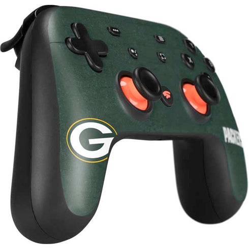 NFL Green Bay Packers Distressed Google Stadia Controller Skin